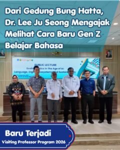 Read more about the article Dari Gedung Bung Hatta, Dr. Lee Ju Seong Mengajak Melihat Cara Baru Gen Z Belajar Bahasa